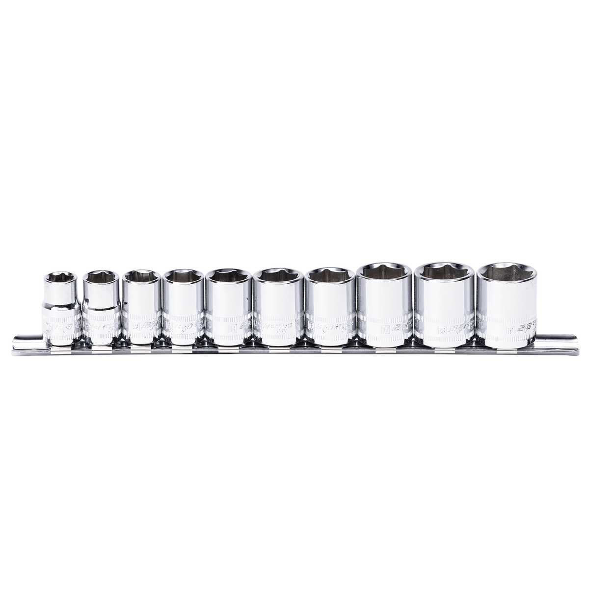 Socket Rail - 3/8Dr 6Pt 10Pc Metric
