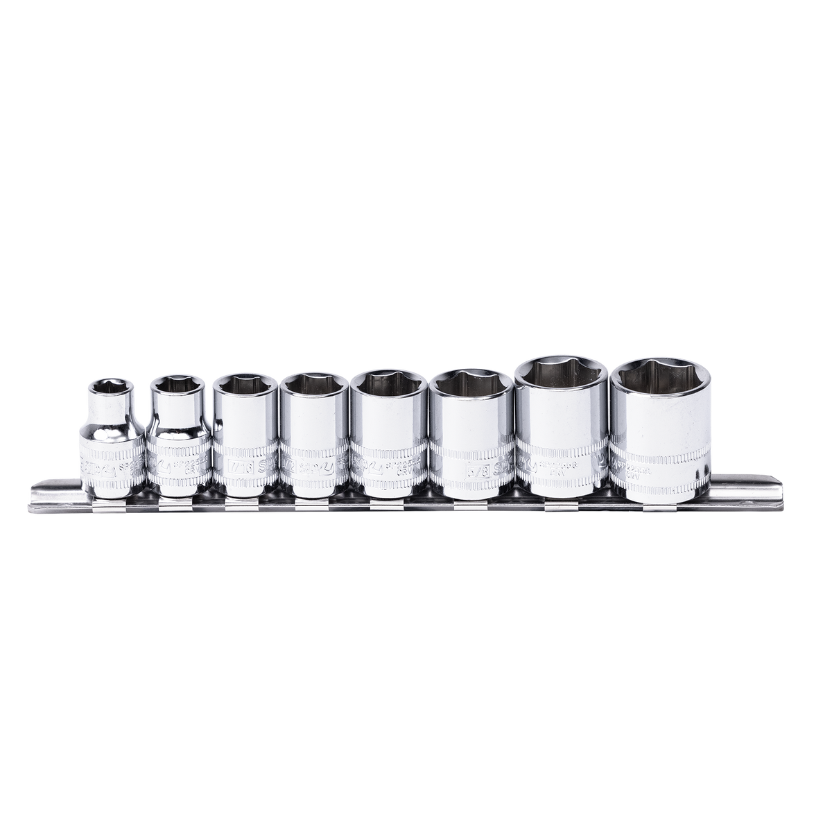 Socket Rail - 3/8Dr 6Pt 8Pc Sae
