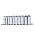Socket Rail - 3/8DR Deep 6Pt 10Pc Metric - SP20242