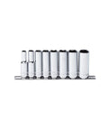 Socket Rail - 3/8DR Deep 6Pt 8Pc SAE - SP20243