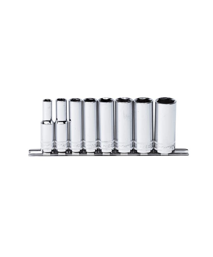 Socket Rail - 3/8DR Deep 6Pt 8Pc SAE - SP20243