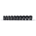 Socket Rail Impact 3/8Dr 6Pt Metric 10Pc