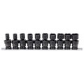 Socket Set Impact Swivel 10Pc Metric 3/8Dr 6Pt
