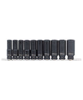 Socket Rail Impact 3/8DR Deep 6Pt 10Pc Metric - SP20260