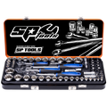 Socket Set - 1/4",3/8",1/2" Dr 12Pt 59Pc Metric/Sae