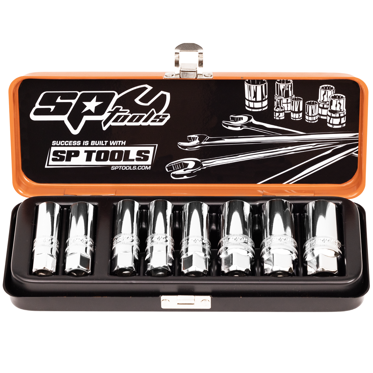 Socket Set - 3/8Dr Spark Plug Socket Magnetic 8Pc
