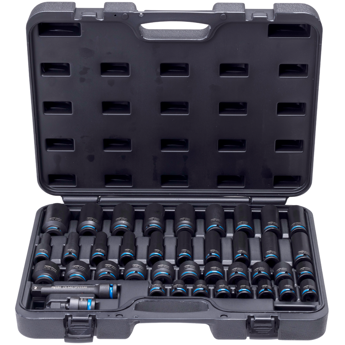 Socket Set Impact 1/2Dr  6Pt 40Pc Metric