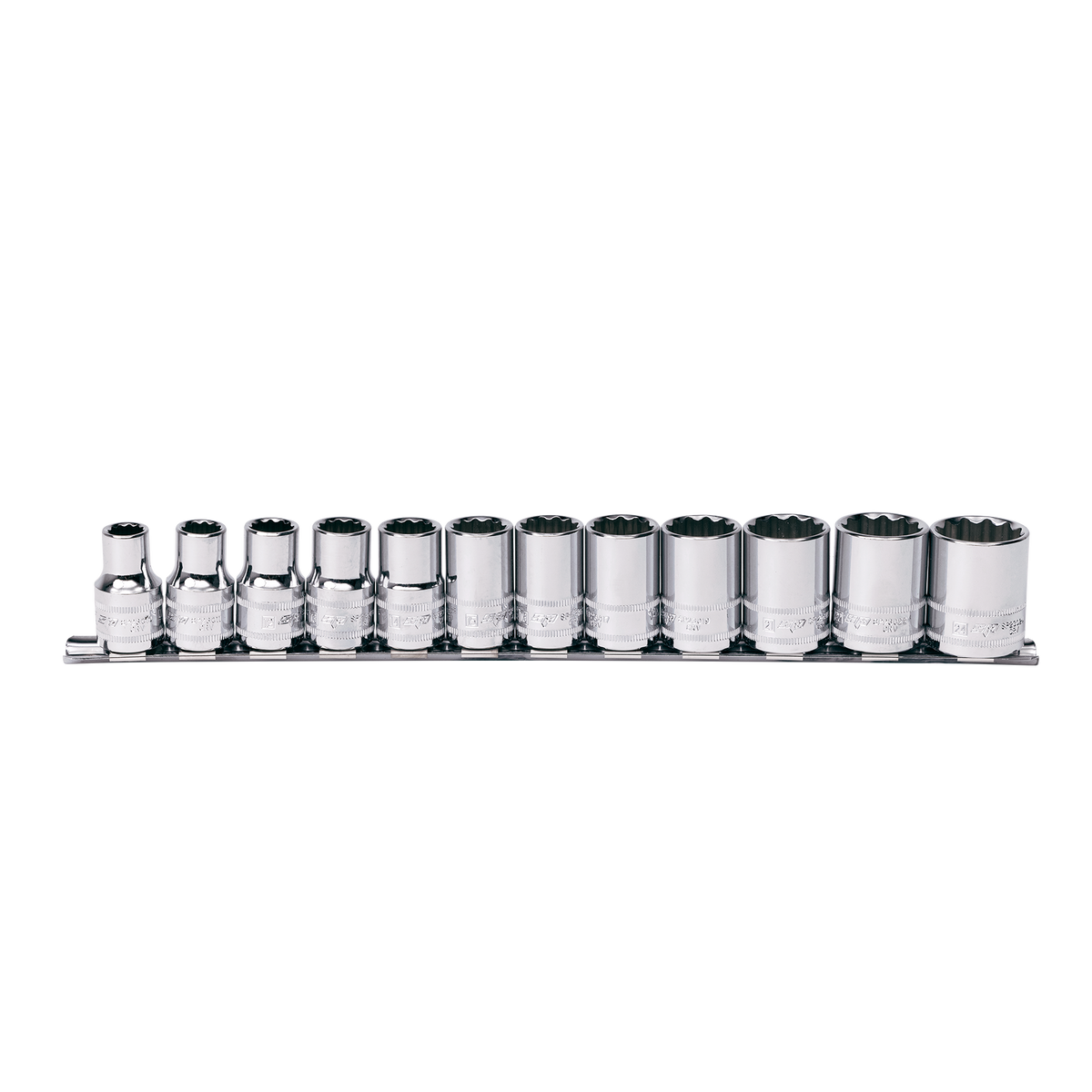 Socket Rail 1/2Dr 12Pt 12Pc Metric