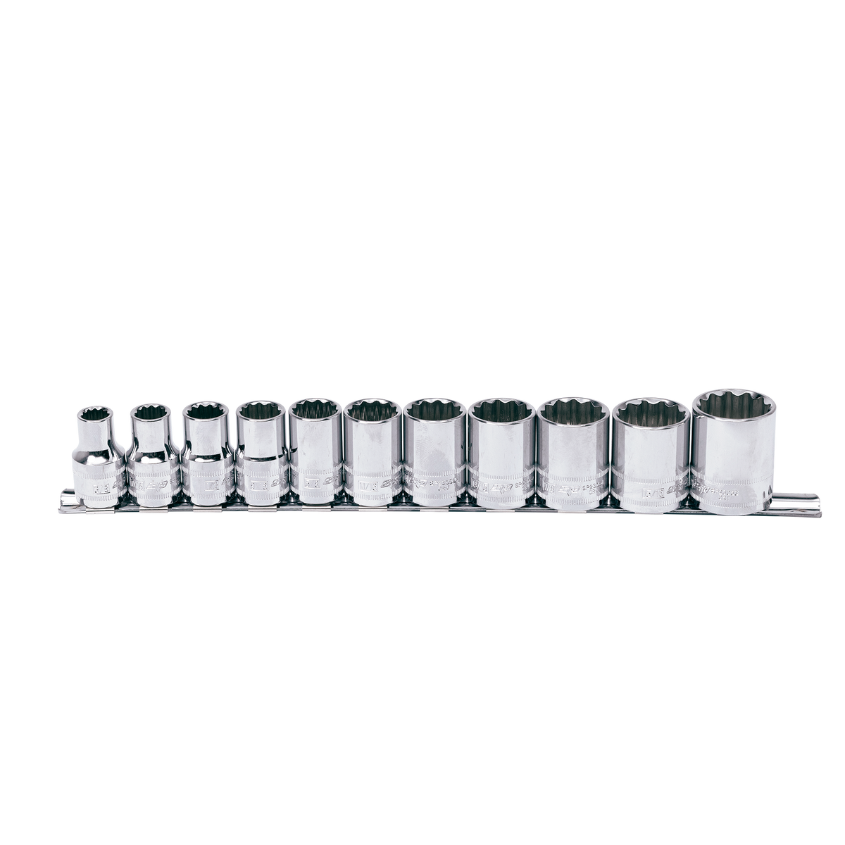 Socket Rail 1/2Dr 12Pt 11Pc Sae
