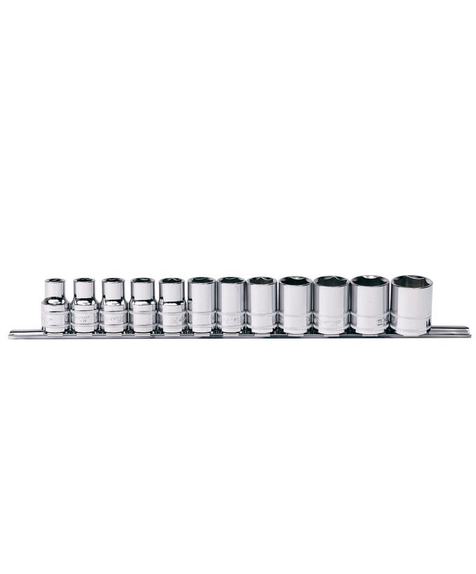 Socket Rail 1/2DR 6Pt 12Pc Metric - SP20332