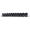 Socket Rail Impact 1/2Dr 6Pt 11Pc Metric
