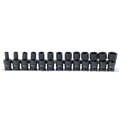 Socket Set Impact Swivel 13Pc Metric 1/2Dr 6Pt