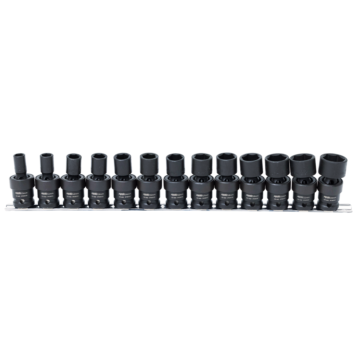 Socket Set Impact Swivel 13Pc Metric 1/2Dr 6Pt