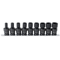 Socket Set Impact Swivel 9Pc Sae  1/2 Dr 6Pt
