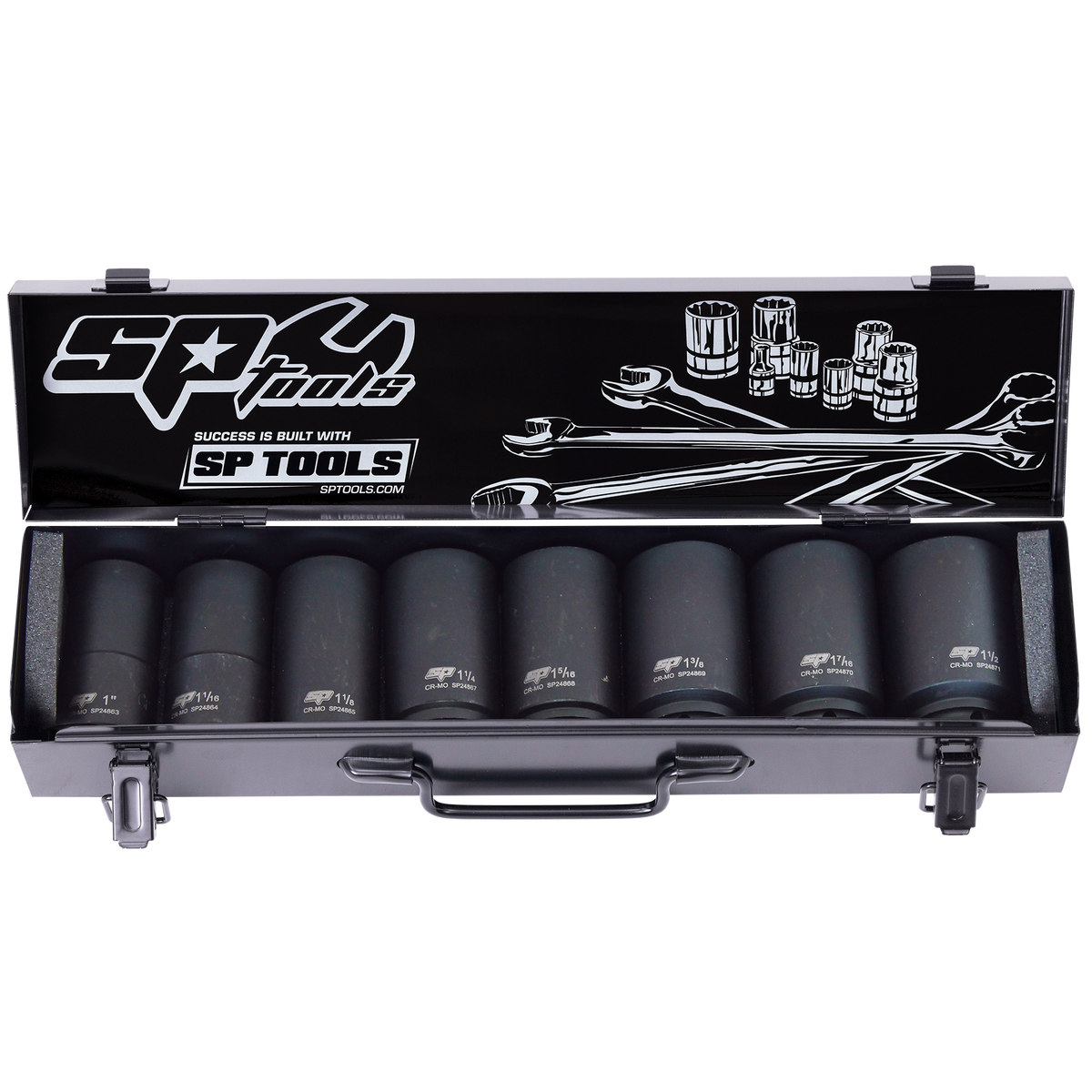 Socket Set Impact 3/4"Dr Deep 6Pt 8Pc Sae