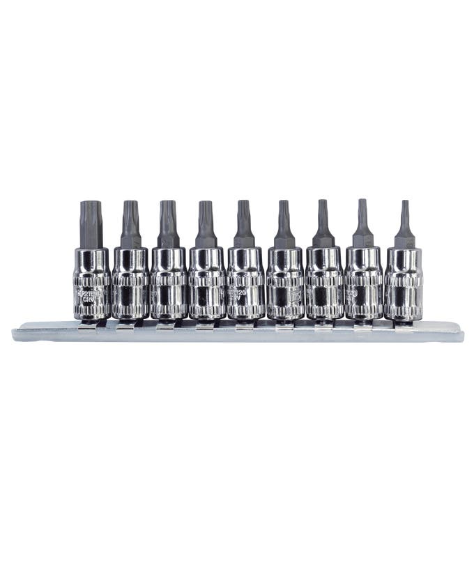 Socket Rail 1/4DR Torx 9Pc  - L 37MM - SP20445
