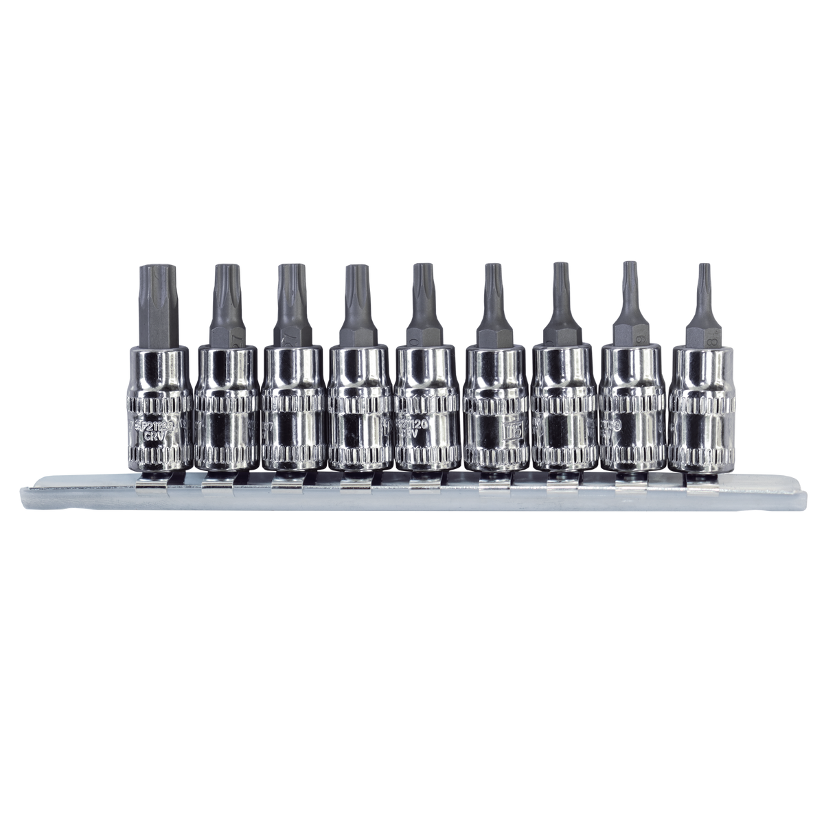 Socket Rail 1/4Dr Torx 9Pc  - L 37Mm