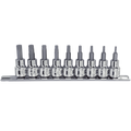 Socket Rail 3/8Dr Torx Plus 9Pc  - L 48Mm