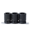 Socket Rail Impact 3/4DR Double Sq 3Pc Metric - SP20470