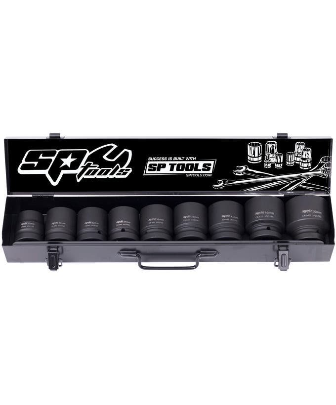 Socket Set Impact 1"DR 6Pt 9Pc Metric - SP20510