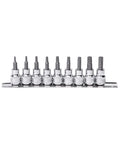 Socket Rail 1/4DR Inhex Metric/SAE 9Pc - SP20540