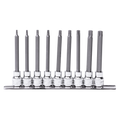 Socket Rail - 3/8" Dr 100Mm Spline Bit 7Pc Set