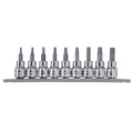 Socket Rail 3/8Dr Torx 9Pc  - L 48Mm