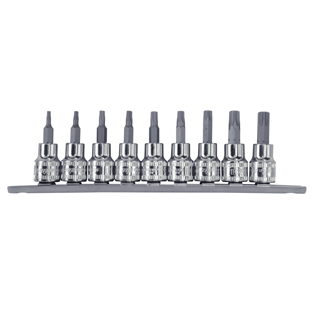 Socket Rail 3/8Dr Torx 9Pc  - L 48Mm
