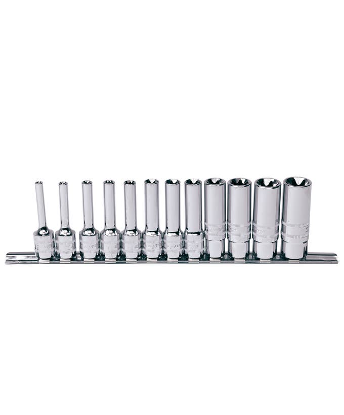 Socket Rail - 3/8" DR Deep 12Pc E Torx - SP20551