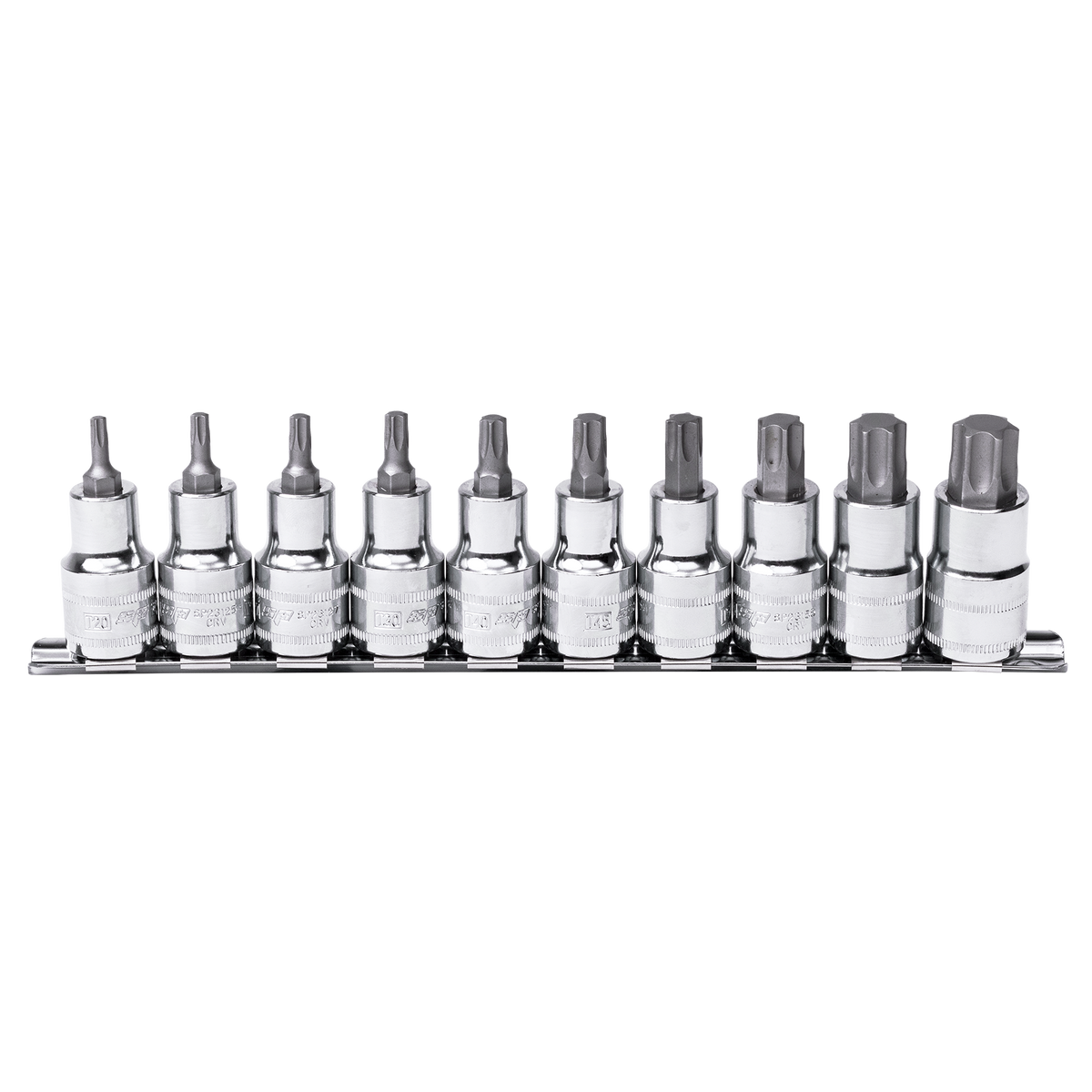Socket Rail Set 1/2"Dr 10Pc Torx - L=55Mm