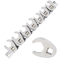 Socket - Crowfoot Nut Wrench Rail 3/8"Dr Sae 7Pc