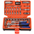 Socket Set - 42Pc In X-Case 1/4"Dr & 3/8"Dr Met/Sae