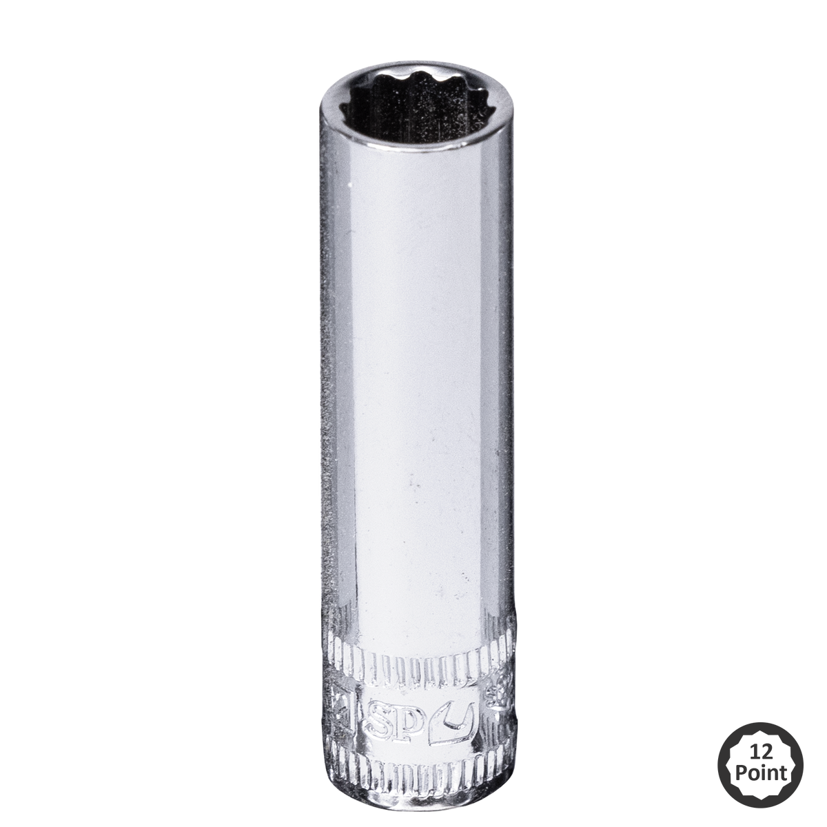 Socket - 1/4"Dr Deep 12Pt Sae 3/16"