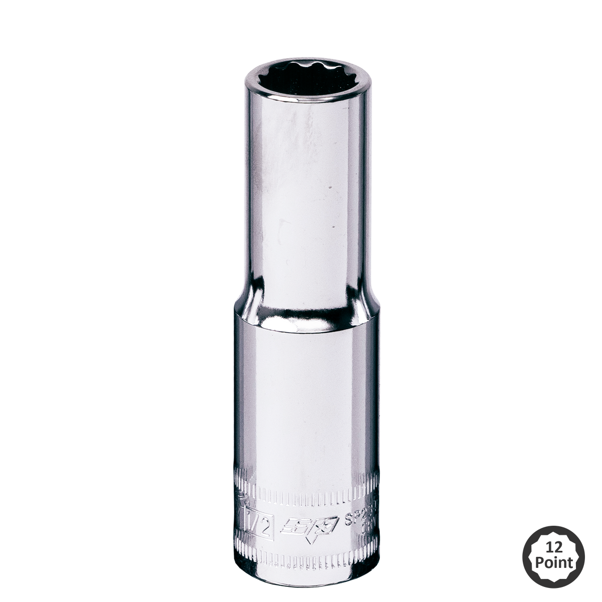Socket - 1/2"Dr Deep 12Pt Sae 3/8"