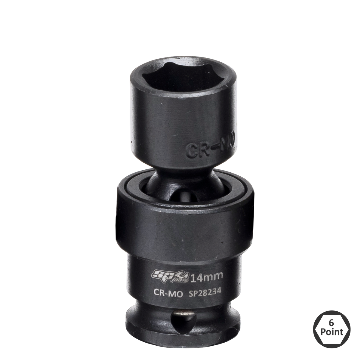 Socket Impact Swivel 3/8Dr 6Pt 12Mm