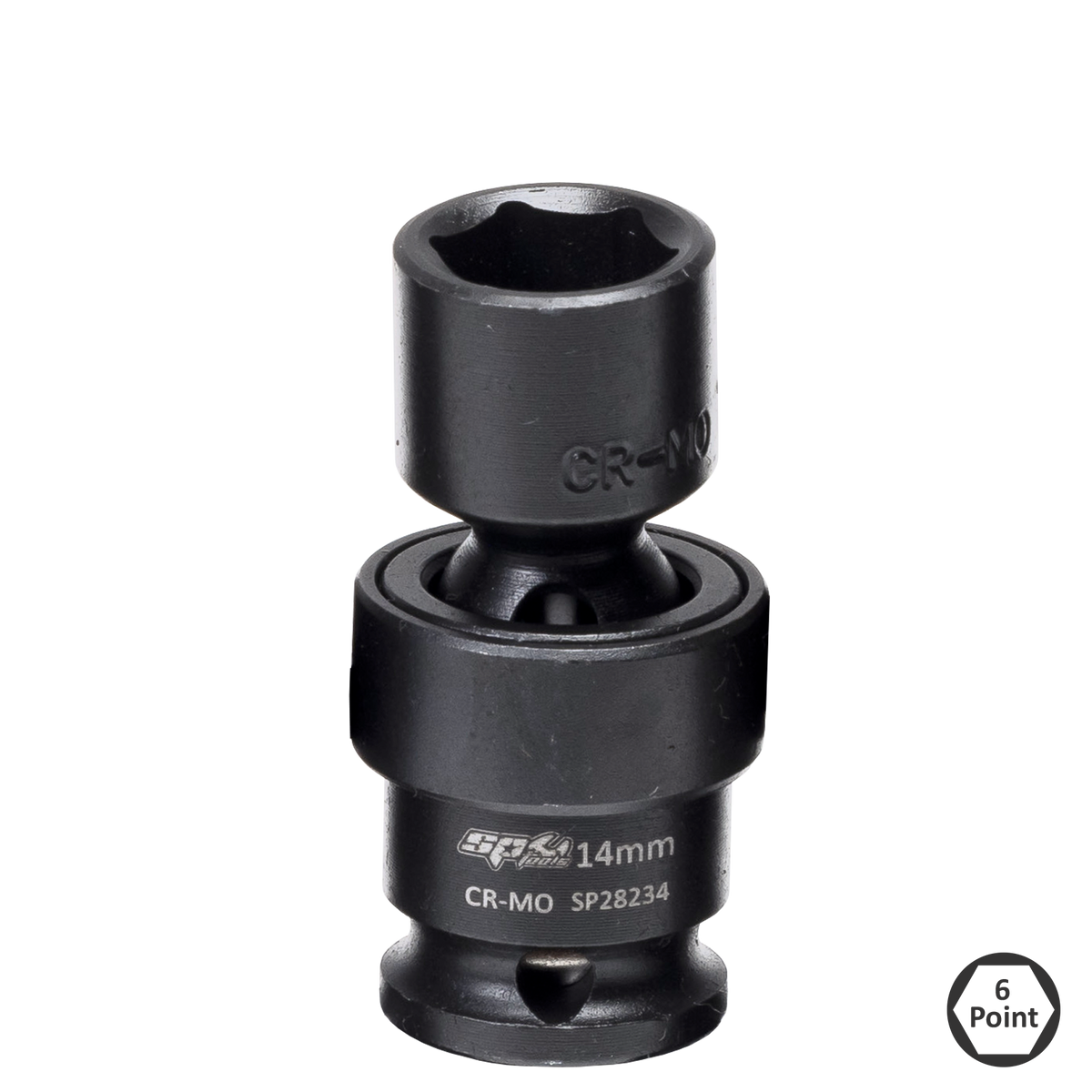 Socket Impact Swivel 3/8Dr 6Pt 19Mm