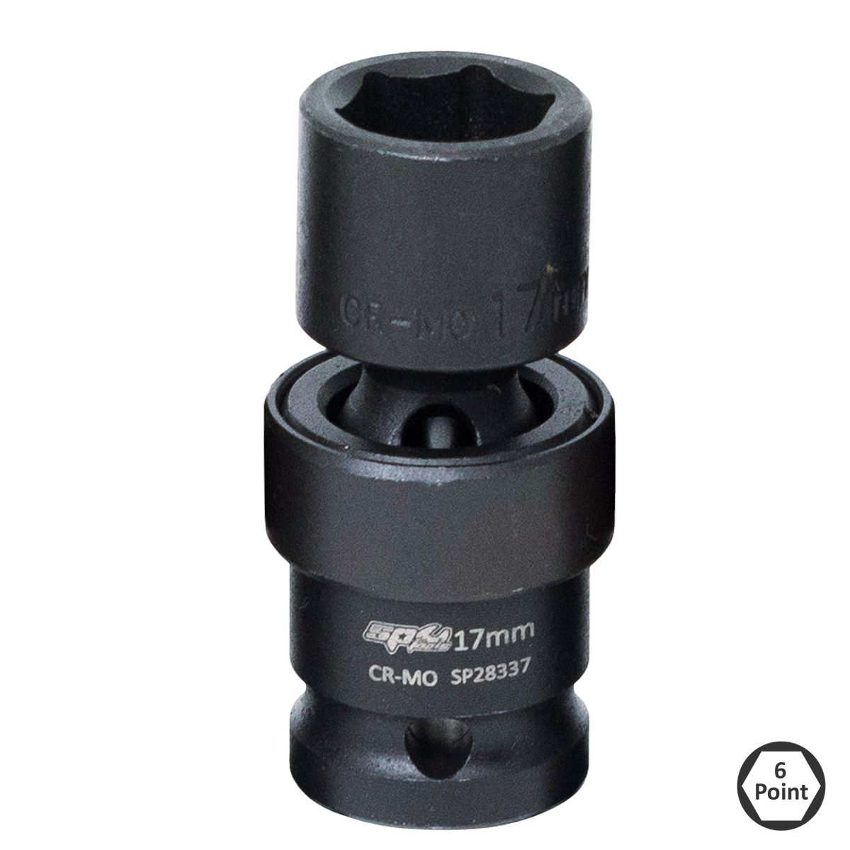 Socket Impact Swivel 1/2Dr 6Pt 17Mm