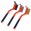 Workshop - Brush Wire Mini 3Pc Set - 3 X 7 Row + 5 Hole Tip