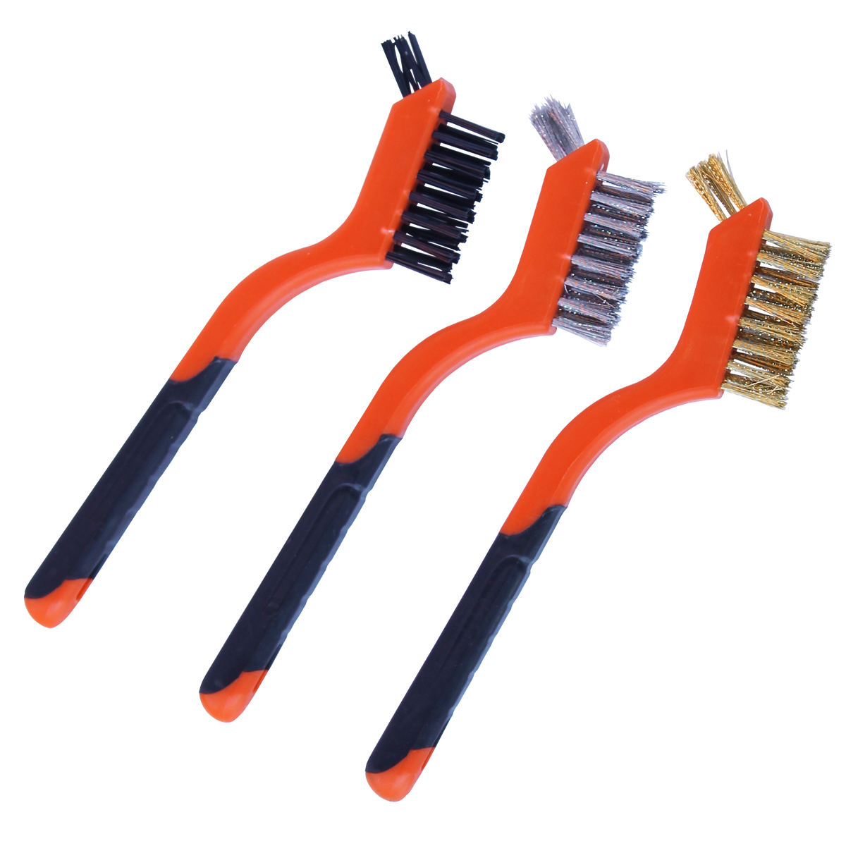 Workshop - Brush Wire Mini 3Pc Set - 3 X 7 Row + 5 Hole Tip