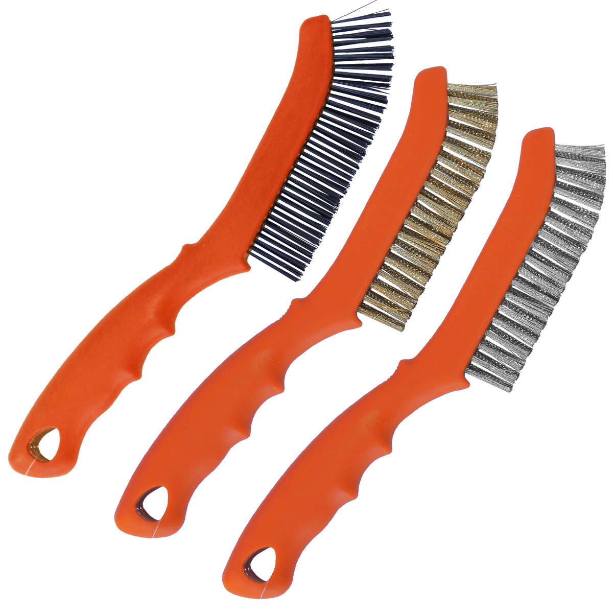 Workshop - Brush Wire 230Mm 3Pc Set - 2 X 18 Row