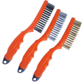 Workshop - Brush Wire 254Mm 3Pc Set - 4 X 16 Row