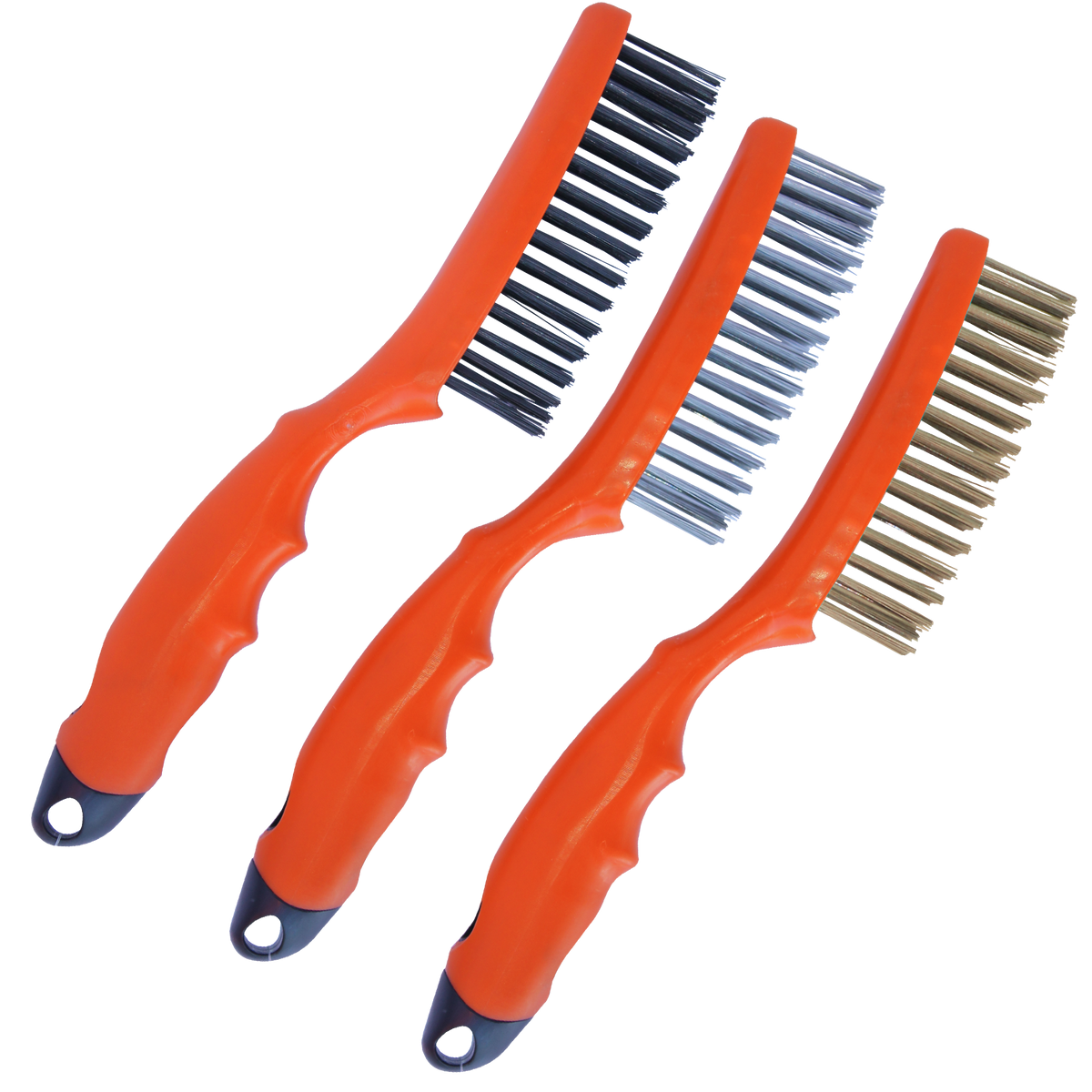 Workshop - Brush Wire 254Mm 3Pc Set - 4 X 16 Row