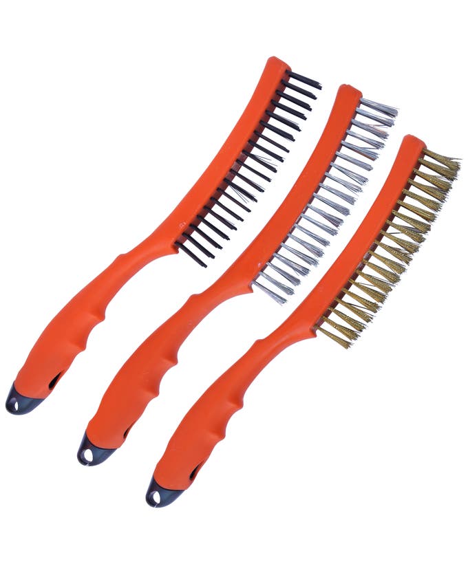 Workshop - Brush Wire 355MM 3Pc Set - 3 X 19 Row - SP30893