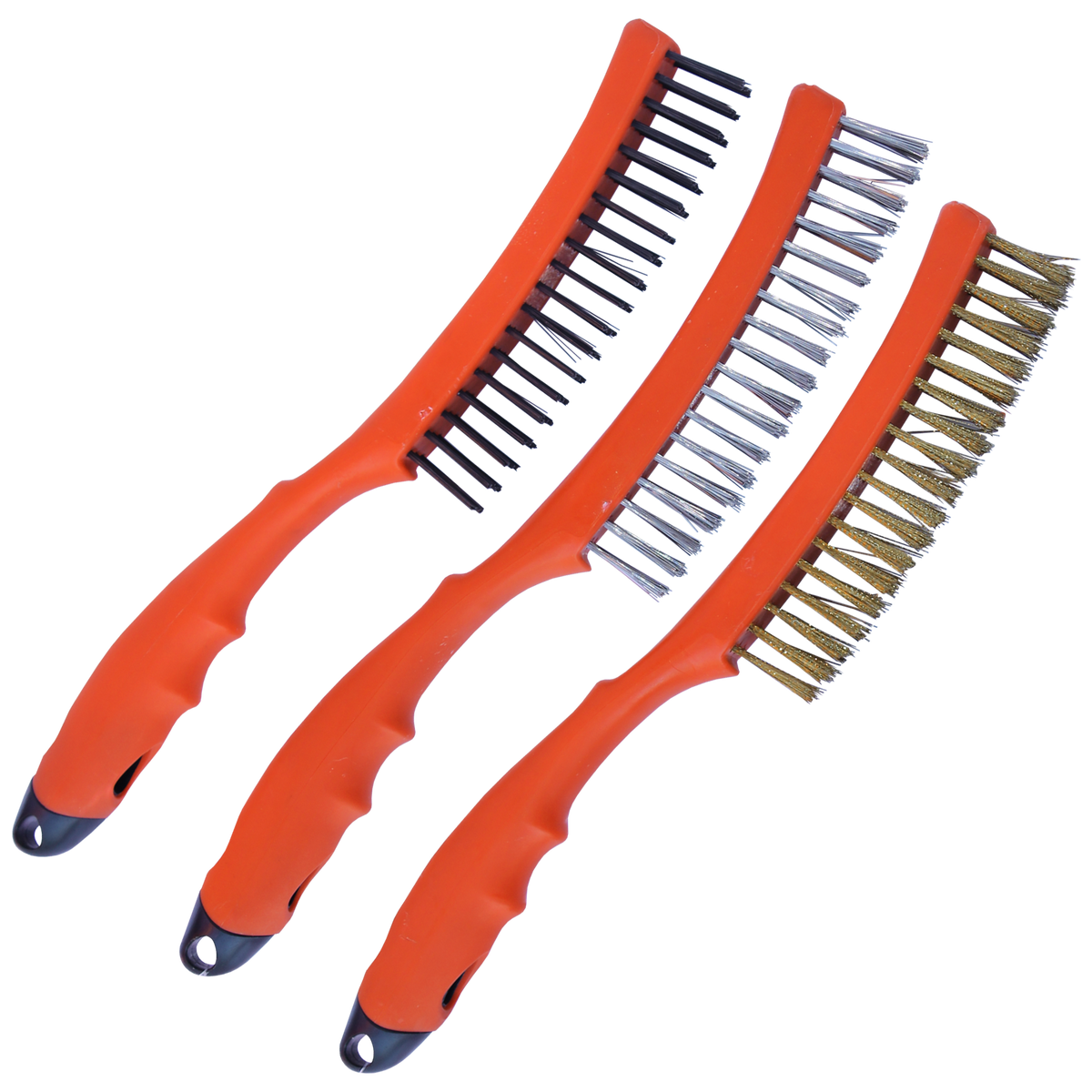 Workshop - Brush Wire 355Mm 3Pc Set - 3 X 19 Row