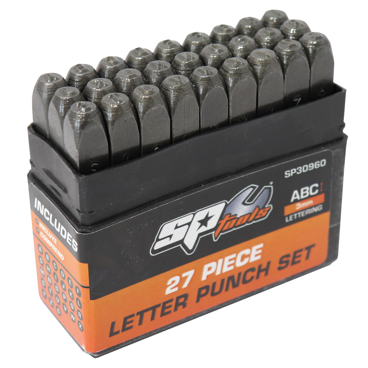 Striking Tools - Letter Punch 27Pc Set (3Mm)