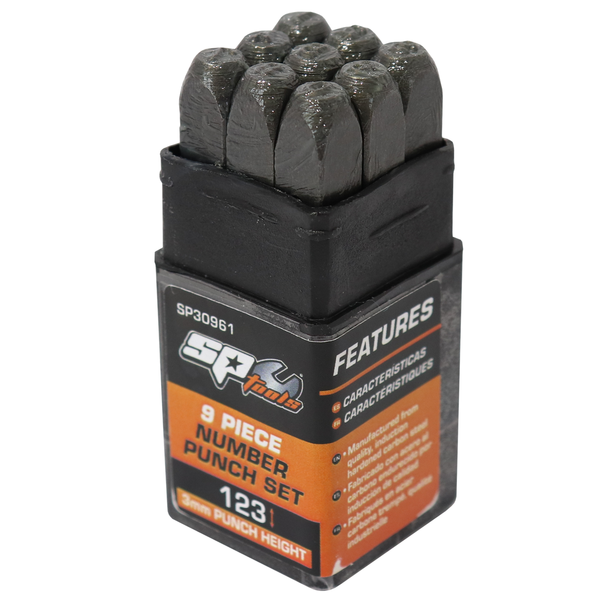 Striking Tools - Number Punch 9Pc Set (3Mm)