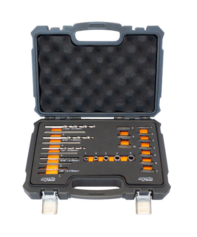 Thread & Stud Repair - Screw Extractor DRill And Guide Set 25Pcs - SP31320