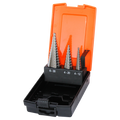 Cutting Tools - Hss Step Drill Bits High Speed Steel Metric - 3Pc Set