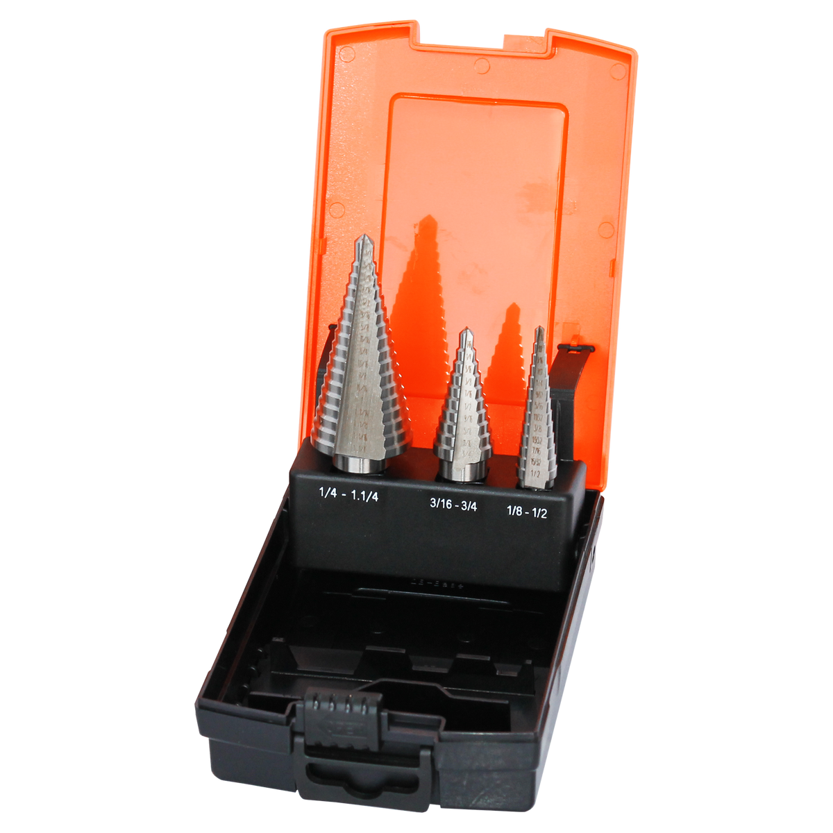 Cutting Tools - Hss Step Drill Bits High Speed Steel Sae - 3Pc Set