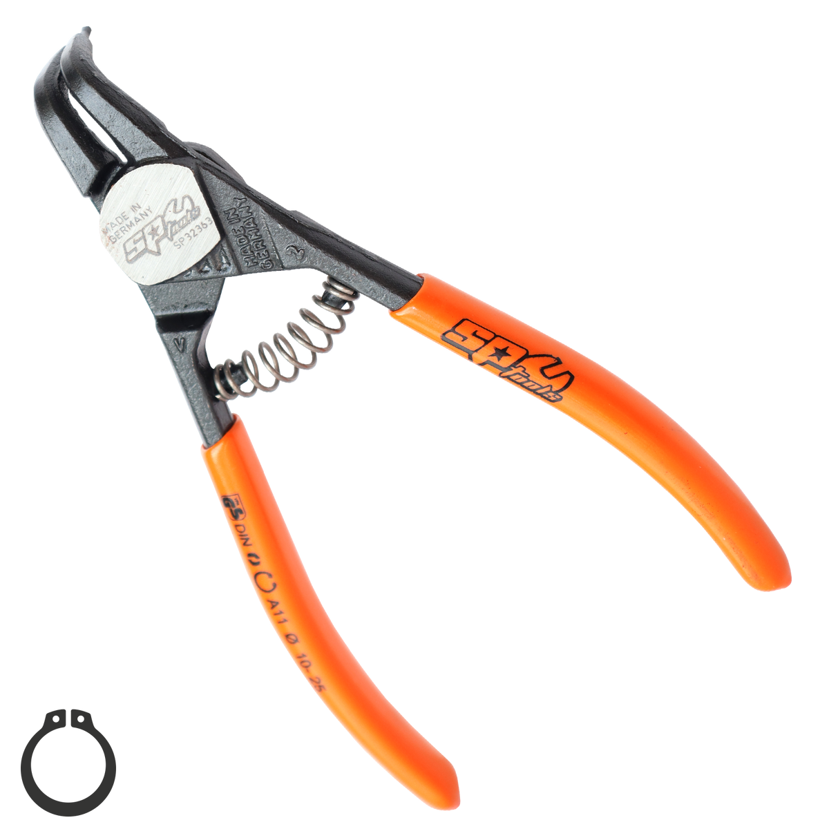 Pliers & Cutters - Hd Circlip External Bent  (10-25Mm) Precision 125Mm